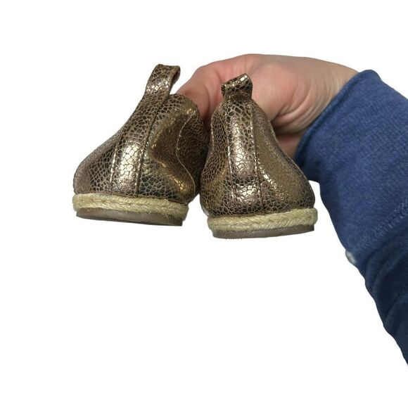 Banana Republic gold ballet flat 6 rope shimmer metallikc - Picture 8 of 8